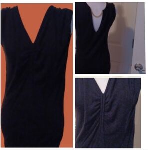 🌺 Cache Elegant Black Sleeveless Sweater Top